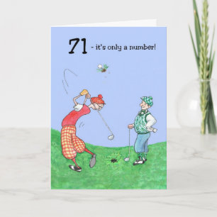 71st Birthday Card for a Golfer