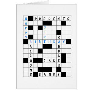 71st Birthday, Crossword Puzzle