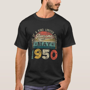 71St Birthday Decorations May 1950 Men Women 71 Ye T-Shirt