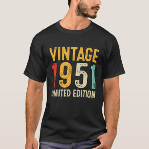 71st Birthday Gift 71 Years Old Vintage 1951 T-Shirt