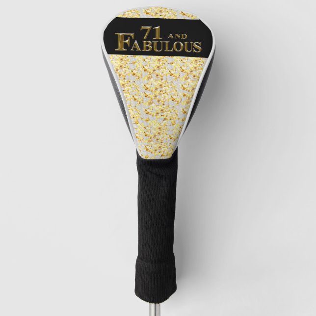 71st  Birthday  Golf Head Cover (Front)