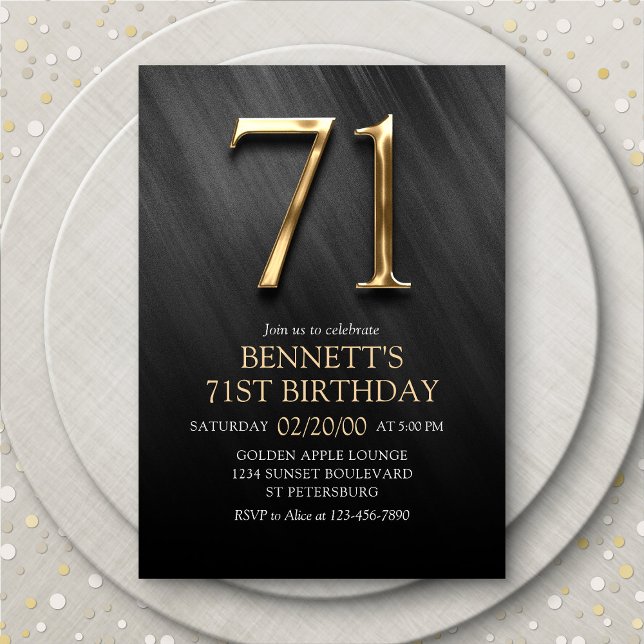 71st Birthday Invitation (Creator Uploaded)