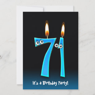71st Birthday Party Invite