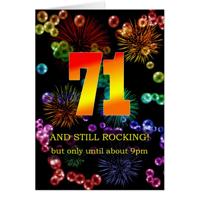 71st Birthday Still Rocking (Front)