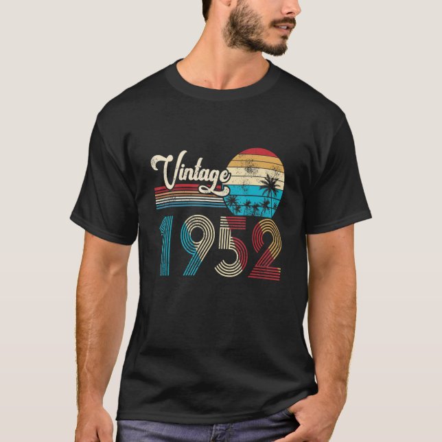 71st Birthday Women Men Shirt 78 Years Old 1952 Bi (Front)