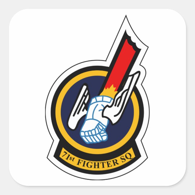 71st Fighter Squadron - Obsolete Square Sticker (Front)