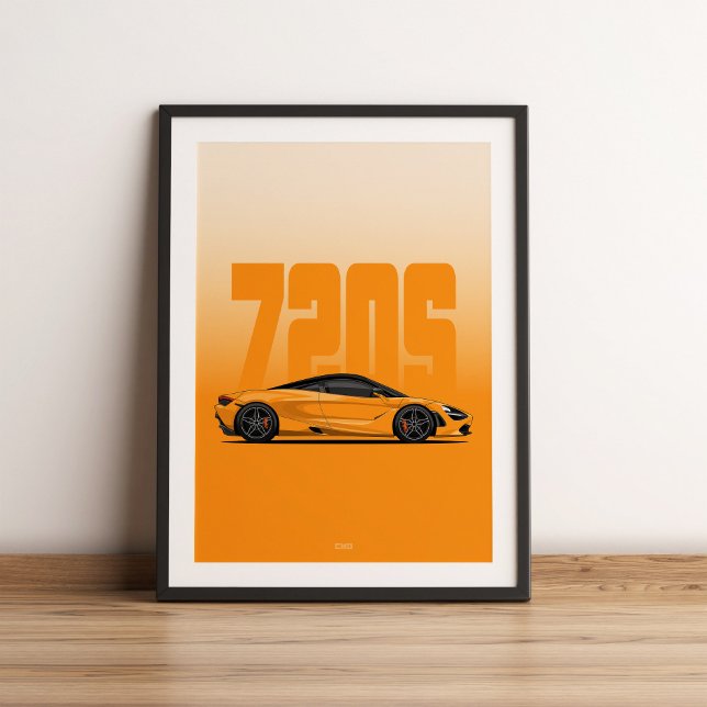 720s orange supercar poster (Creator Uploaded)