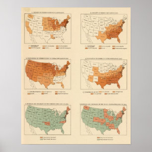 72 Density, proportion, increase, foreign born Poster