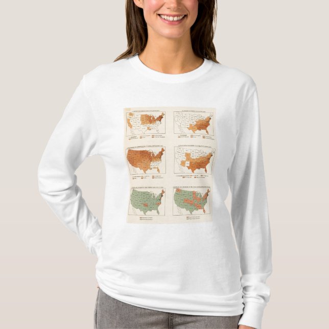 72 Density, proportion, increase, foreign born T-Shirt (Front)