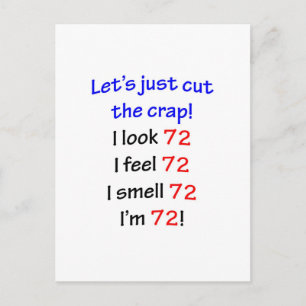 72 Let's cut the crap Postcard