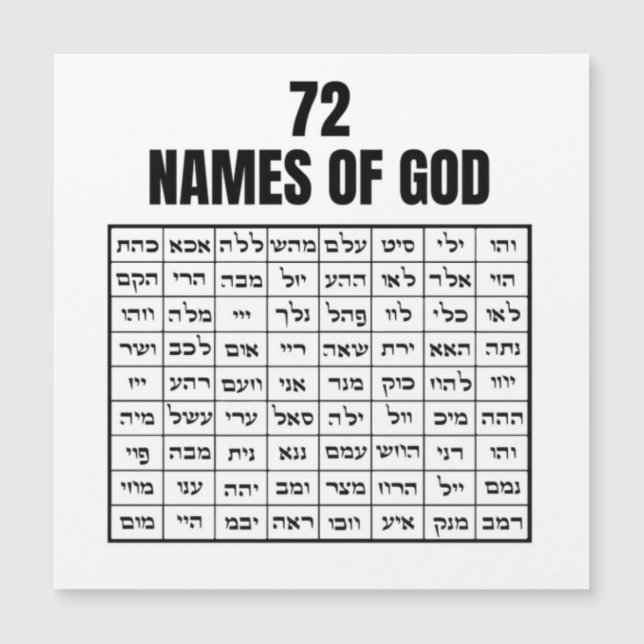 72 Names of God (Front)