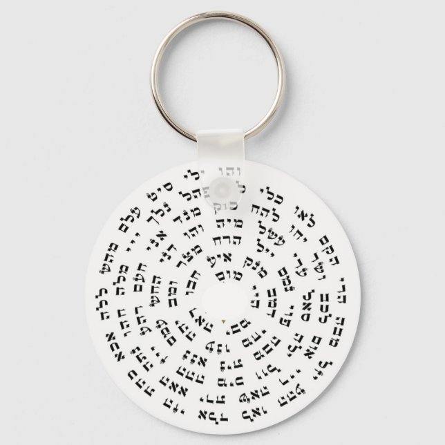 72 Names of God Watch Key Ring (Front)
