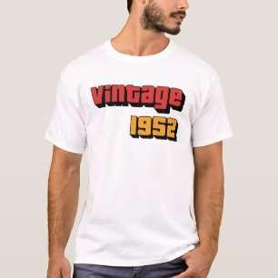 72 Year Old Gift Men Women Vintage 1952 72nd Birth T-Shirt