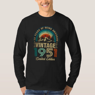 72 Year Old Retro Vintage 1951 Limited Edition 72t T-Shirt