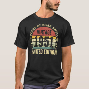 72 Year Old Vintage 1951 72nd Birthday T-Shirt