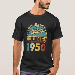 72 Year Old Vintage June 1950 72nd B Day T-Shirt