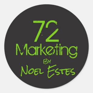72marketing logo sticker