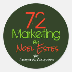 72marketing logo sticker christmas collection