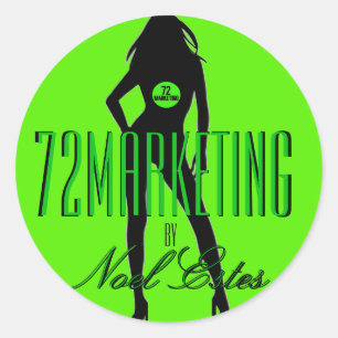 72marketing logo sticker girls silhouette noel