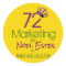 72marketing logo sticker Mardi Gras collection