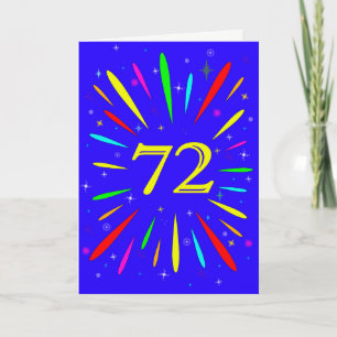 72nd Birthday Explosion Card