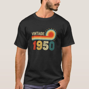 72Nd Birthday Gift - Vintage 1950 Retro Bday 72 Ye T-Shirt