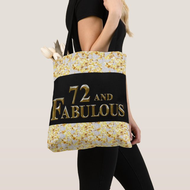 72nd  Birthday  Tote Bag (Close Up)