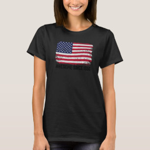 72nd Birthday Vintage Usa Flag Awesome Since 1950 T-Shirt