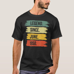 72th Birthday Retro Vintage Legends Were Born In J T-Shirt