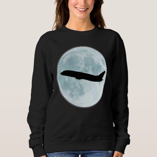 737 Passenger Plane Aviation Plane Spotting Sweatshirt (Front)