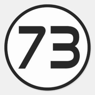 73 CLASSIC ROUND STICKER
