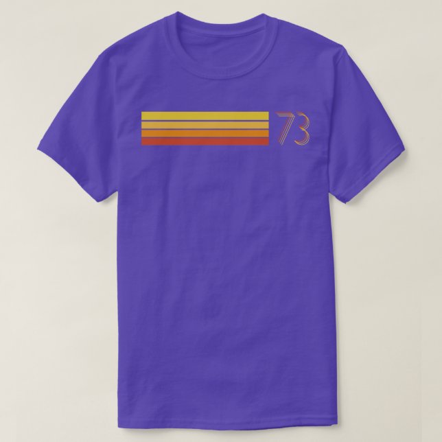 73 Retro Stripes T-Shirt (Design Front)