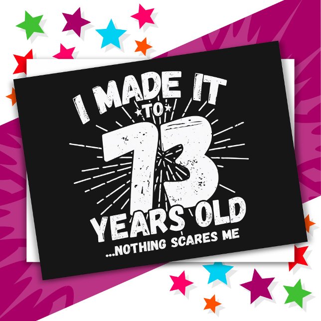 73 Year Old Sarcastic Meme Funny 73rd Birthday Postcard (Creator Uploaded)