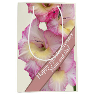 73rd Anniversary Editable Medium Gift Bag