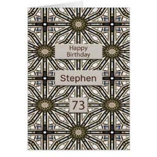 73rd Birthday Abstract Mandala Design