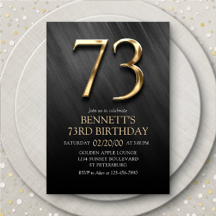 73rd Birthday Invitation