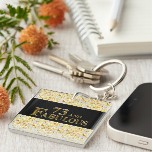 73rd Birthday Key Ring
