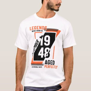 73rd Birthday Legends Were Born In December 1948 T-Shirt