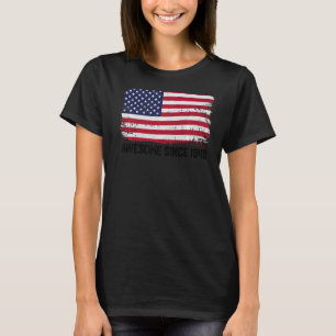 73rd Birthday Vintage Usa Flag Awesome Since 1949 T-Shirt