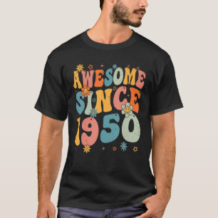 73th Birthday Awesome Since 1950 73 Years Old Retr T-Shirt