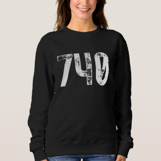 740 Area Code Newark OH Mobile Telephone Area Code Sweatshirt