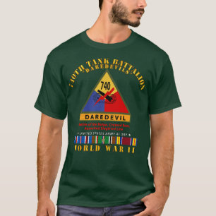 740th Tank Battalion s w SSI Name Tape WWII EU SVC