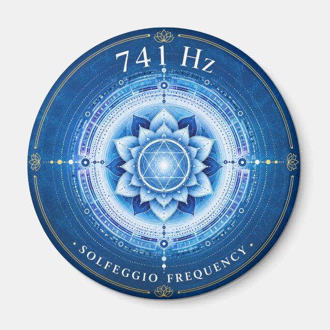 741 Hz Solfeggio Frequency Magnet (Front)