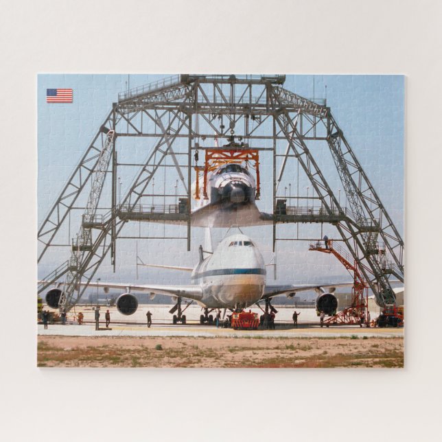 747 SPACE SHUTTLE CARRIER AIRCRAFT (16x20 inch) Jigsaw Puzzle (Horizontal)
