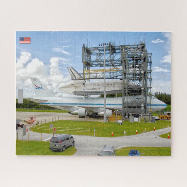 747 SPACE SHUTTLE CARRIER AIRCRAFT (16x20 inch) Jigsaw Puzzle (Horizontal)