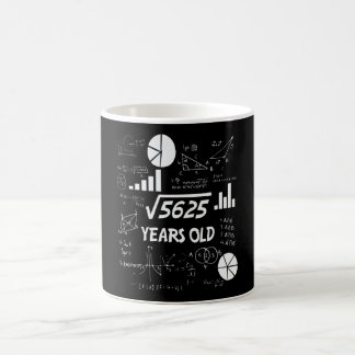 74 Year Old Bday Math Teacher 74th Birthday Gift Coffee Mug