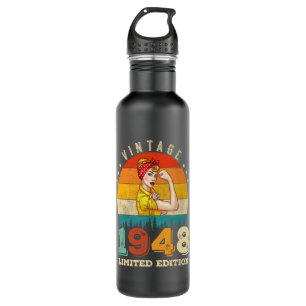 74 Year Old Women Bday 1948 Vintage 74th Birthday 710 Ml Water Bottle