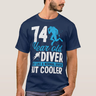 74 Year Scuba Diving Diver Snorkel 74 Birthday T-Shirt