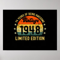 74th birthday limited edition 1948 74 year old