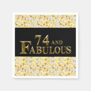 74th Birthday  Napkin